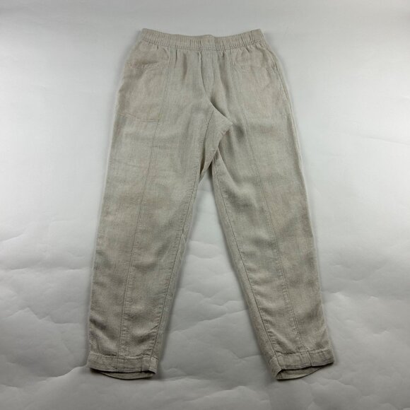 Old Navy Flax Linen Blend High Rise Slim Leg Ankle Pant XS - Picture 1 of 7